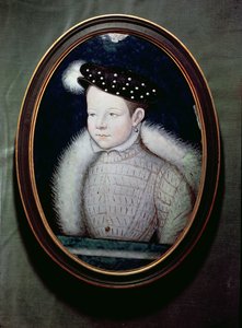 Portrett av Frans II (1544-60) som Dauphin av Frankrike, ca. 1560 (olje på emalje)